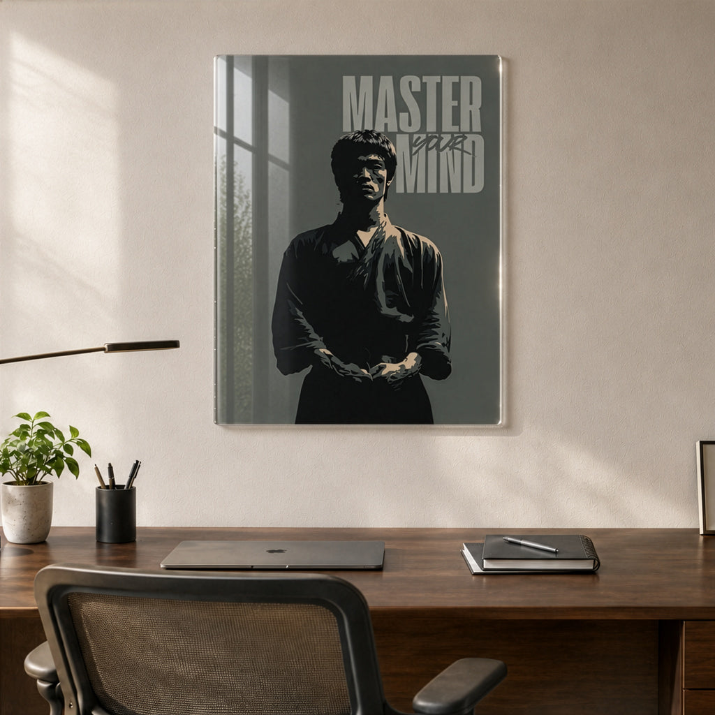 Bruce Lee, The Master of Martial Arts - Acrylic Wall Art