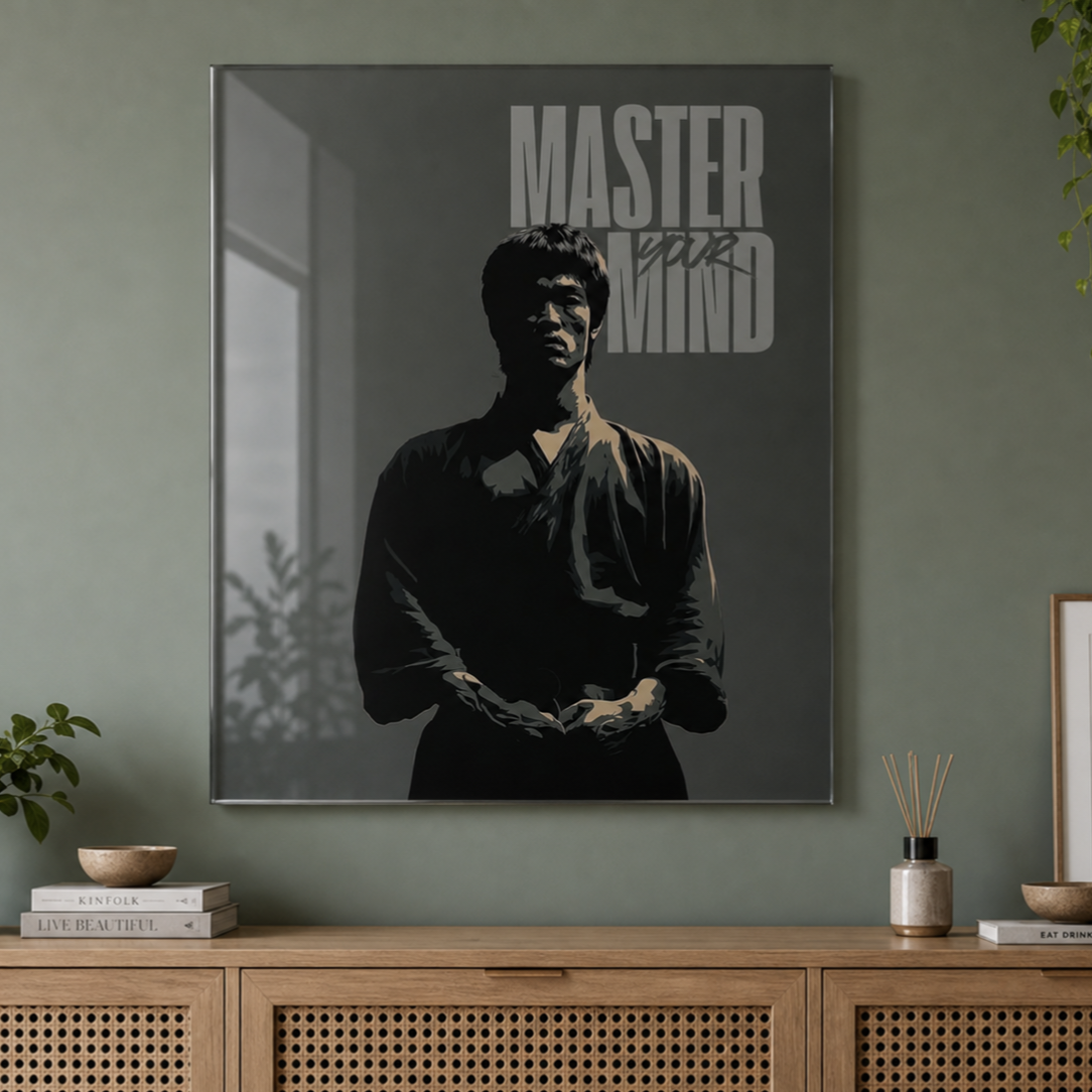 Bruce Lee, The Master of Martial Arts - Acrylic Wall Art