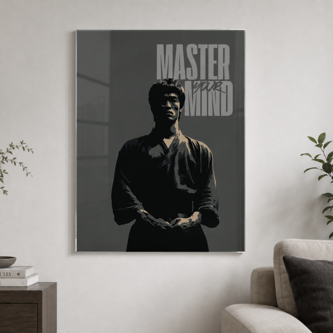 Bruce Lee, The Master of Martial Arts - Acrylic Wall Art